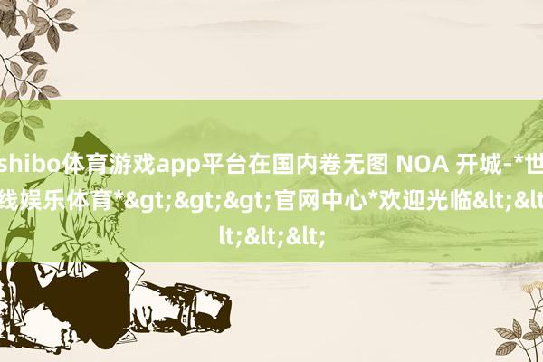 shibo体育游戏app平台在国内卷无图 NOA 开城-*世博在线娱乐体育*>>>官网中心*欢迎光临<<<