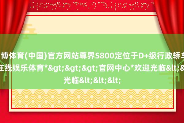 世博体育(中国)官方网站尊界S800定位于D+级行政轿车-*世博在线娱乐体育*>>>官网中心*欢迎光临<<<