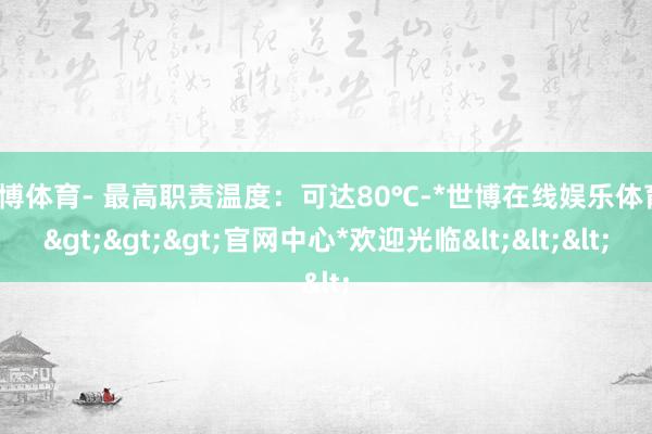 世博体育- 最高职责温度：可达80℃-*世博在线娱乐体育*>>>官网中心*欢迎光临<<<